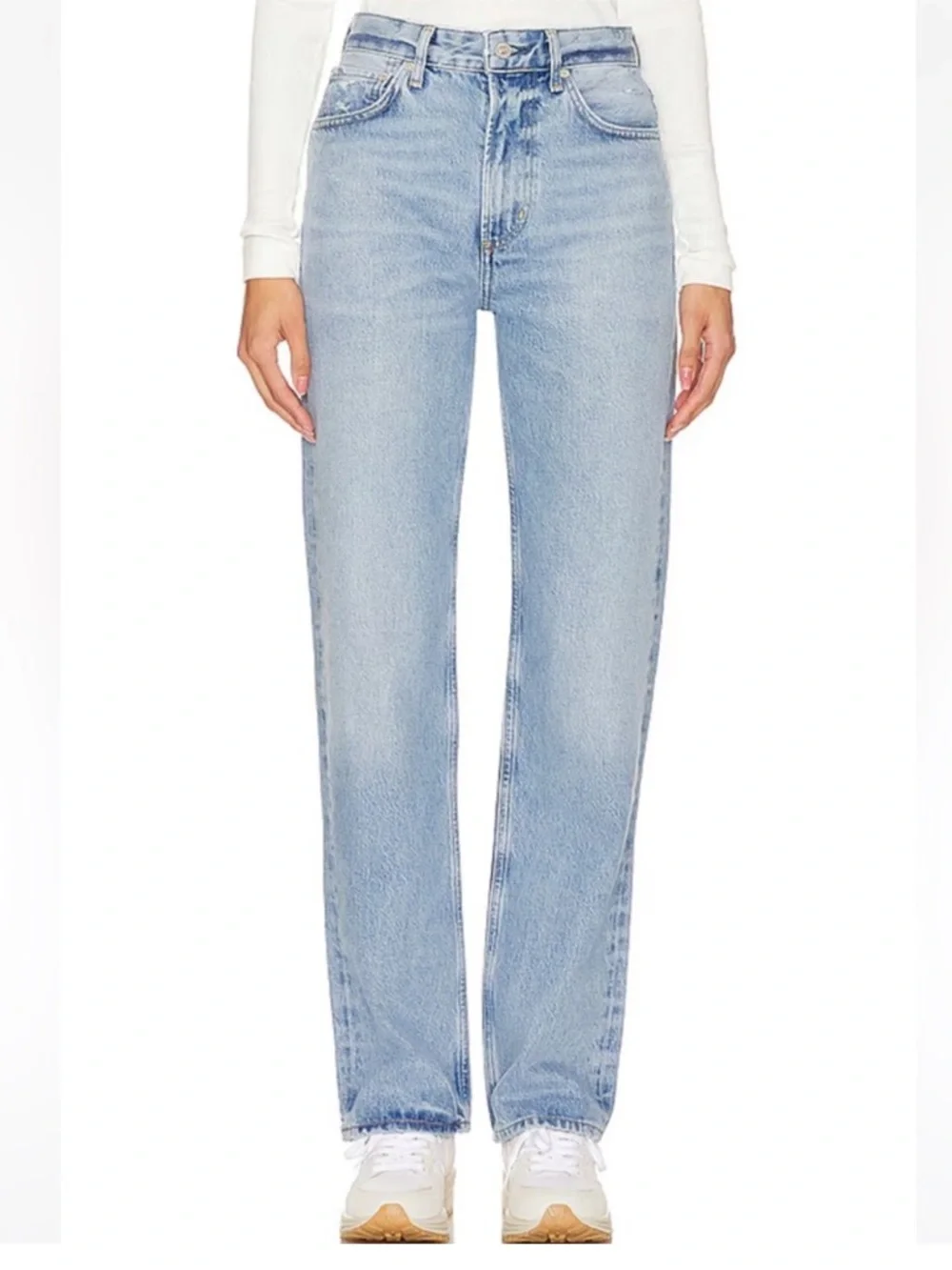Citizens Of Humanity Zurie Jeans Straight Leg Light Wash High Rise Size 27 - Picture 3 of 16